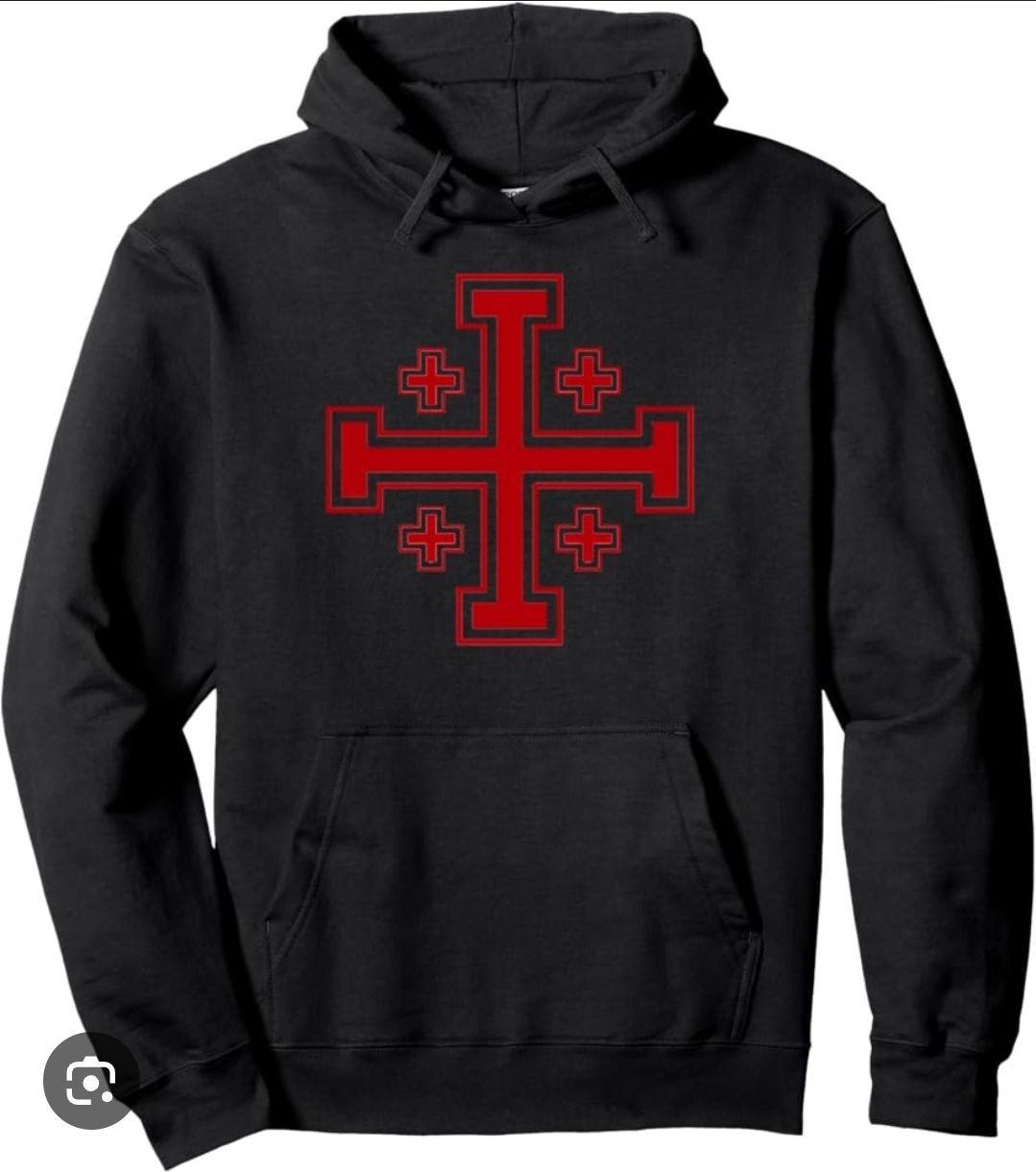 Cross of Jerusalem hoodie